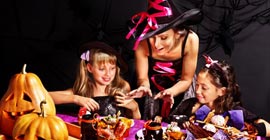 Dekoration und Rezepte für Halloween